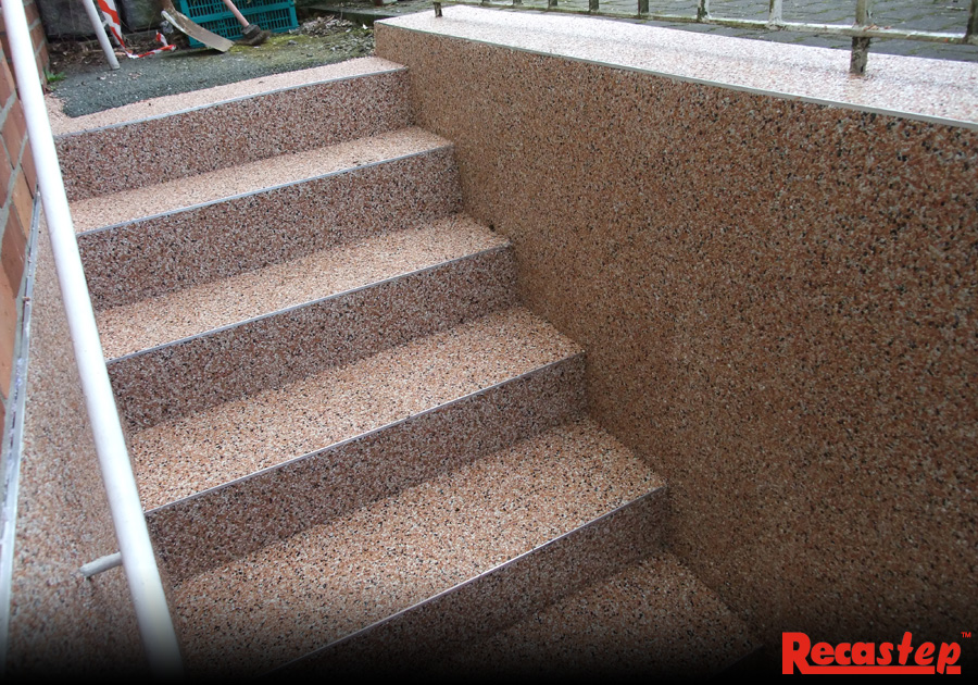 Pebble Floors Made From Marble Glas Gravel And EPDM For Many Different Applications Indoor Outdoor Bound With RECAPUR Products Pebble Floors Made From Marble Glas Gravel And EPDM For Many Different Applications Indoor Outdoor Bound With RECAPUR Products